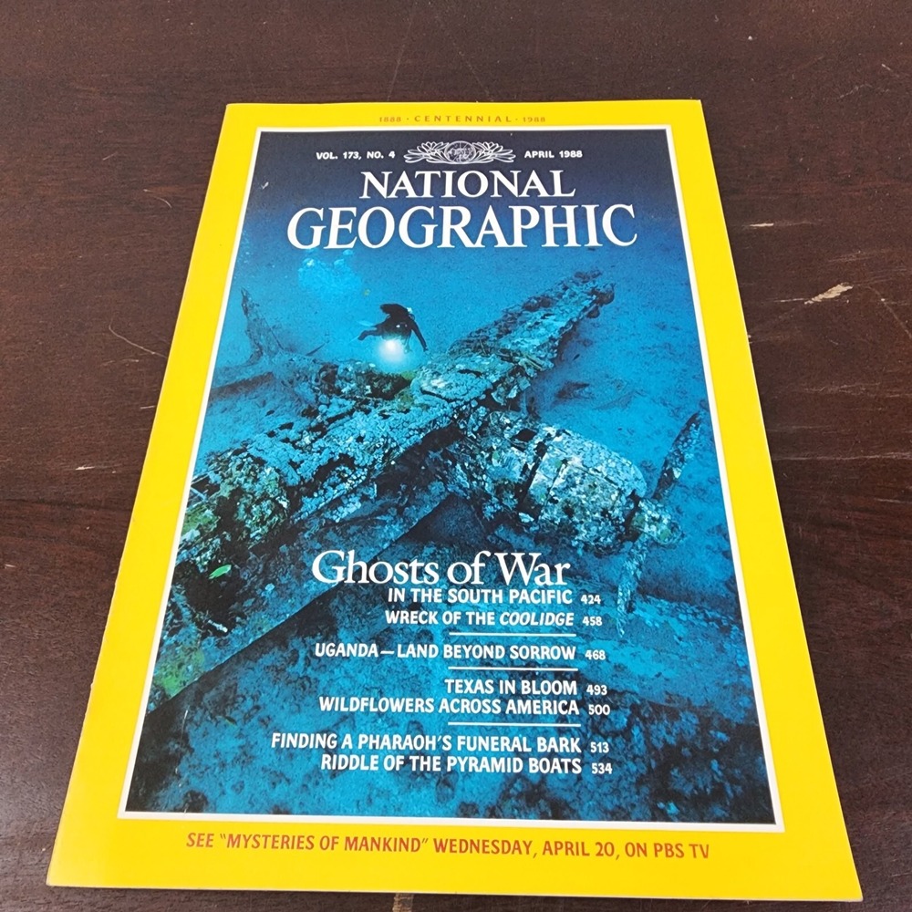 National Geographic Magazine April 1988 No‎ Insert